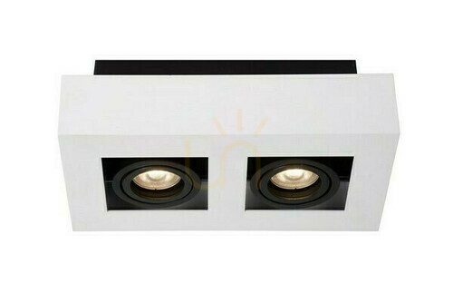 Prüfen Downlight Lucide Xirax 2-flammig LED dimmbar Weiß 09119/11/31