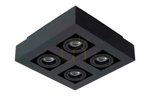 LED Downlight Lucide Xirax 4-flammig schwarz GU10 dimmbar 09119/21/30 small 1