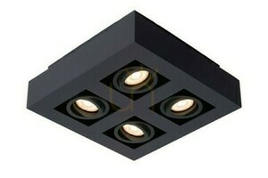 LED Downlight Lucide Xirax 4-flammig schwarz GU10 dimmbar 09119/21/30 small 6