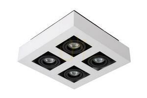 Downlight Lucide Xirax 4-flammig LED GU10 dimmbar weiß/schwarz 09119/21/31 small 1