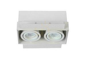 Deckenöser Lucide TRIMLESS 2-flammig GU10 Weiß Aluminium 09925/02/31 small 1