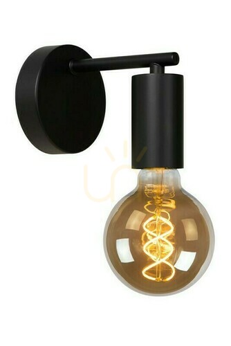 Prüfen Wandleuchte Lucide LEANNE Schwarz Metall E27 LED dimmbar 21221/01/30