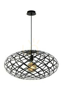 Pendelleuchte Lucide WOLFRAM Schwarz Metall 65 cm 21417/65/30 small 0