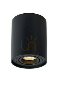 Downlight LED Lucide TUBE schwarz GU10 9,6 cm Aluminium 22952/11/30 small 0