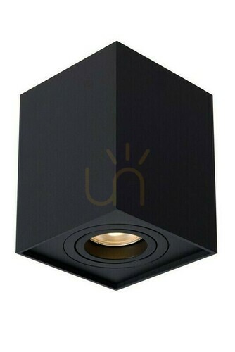 Prüfen Downlight Lucide Tube Schwarz Aluminium GU10 82953/01/30