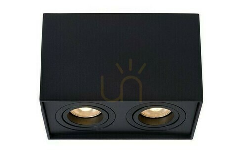 Prüfen Downlight Lucide TUBE schwarz 2-flammig LED GU10 dimmbar 22953/02/30