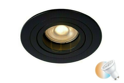 Prüfen Deckenöse Lucide TUBE schwarz Aluminium GU10 22954/01/30