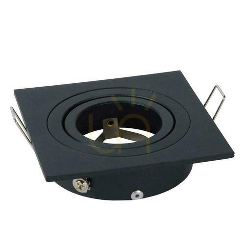 Prüfen Lucide TUBE Einbaustrahler, schwarz, quadratisch 9 cm, GU10 22955/01/30
