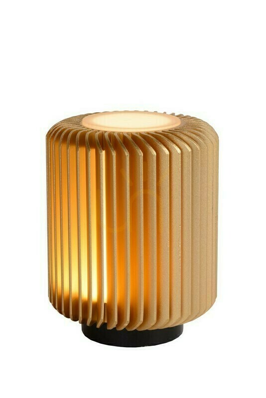 Tischleuchte Lucide TURBIN LED Gold Schwarz Aluminium 26500/05/02