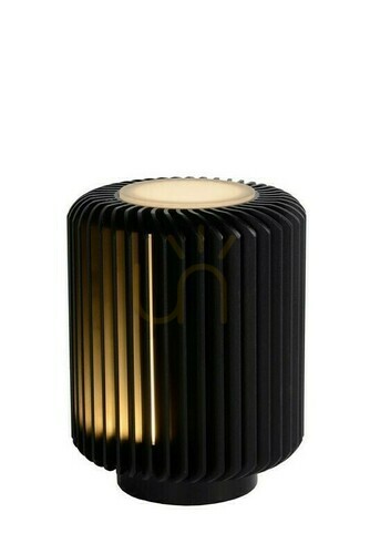 Prüfen Tischleuchte Lucide TURBIN schwarz LED 5W 3000K Aluminium 26500/05/30