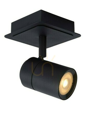 Prüfen Plafond Lucide Lennert Schwarz LED GU10 5W IP44 26958/05/30