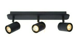 Plafond Lucide LENNERT schwarz 3x GU10 IP44 Badezimmer 26958/15/30 small 9