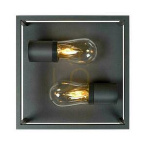Plafond Lucide CARLYN schwarz Aluminium IP54 2x E14 27100/02/30 small 5
