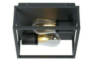 Plafond Lucide CARLYN schwarz Aluminium IP54 2x E14 27100/02/30 small 0