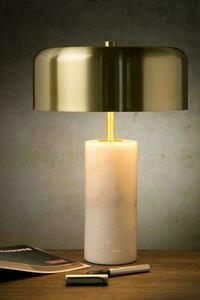 Tischleuchte Lucide Mirasol 3-flammig Weiß Gold Marmor Metall 34540/03/31 small 1