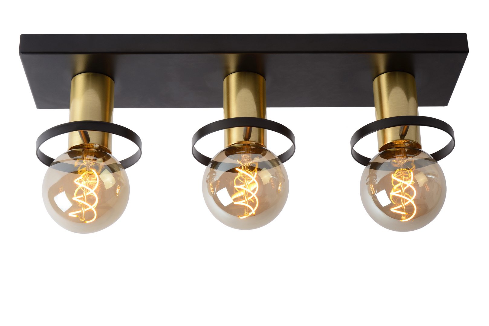 Prüfen Plafond Lucide ANAKA 3-flammig schwarz Stahl E27 dimmbar 45179/03/30 Plafond Lucide ANAKA 3-flammig schwarz Stahl E27 dimmbar 45179/03/30