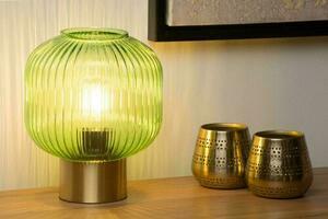 Tischleuchte Lucide MALOTO Grün Glas E27 20 cm 45586/20/33 small 2