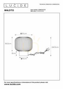 Tischleuchte Lucide MALOTO Grün Glas E27 20 cm 45586/20/33 small 6