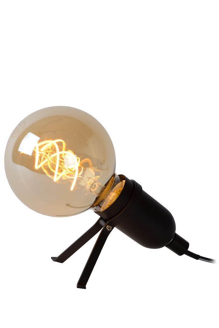 Prüfen Tischlampe Lucide PUKKI schwarz E27 Metall 2200K 5W 46511/05/30 Tischlampe Lucide PUKKI schwarz E27 Metall 2200K 5W 46511/05/30
