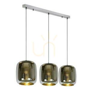Pendelleuchte Lucide Eryn 3-flammig Silber Glas E27 70483/03/11 small 6
