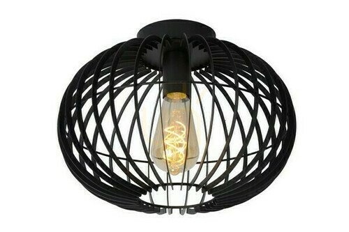 Prüfen Plafond Lucide REDA schwarz 32 cm Metall E27 78199/01/30