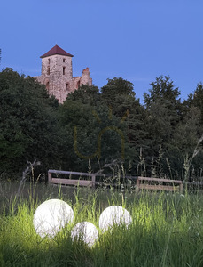 2er-Set „Lunares Luna Ball“-Gartenleuchten, 25 cm und 30 cm, weißes Acryl, LED, IP44, LBS2530 small 12