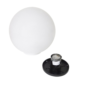 2er-Set „Lunares Luna Ball“-Gartenleuchten, 25 cm und 30 cm, weißes Acryl, LED, IP44, LBS2530 small 1