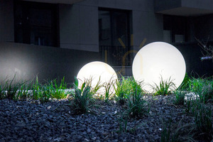 2er-Set „Lunares Luna Ball“-Gartenleuchten, 25 cm und 30 cm, weißes Acryl, LED, IP44, LBS2530 small 8