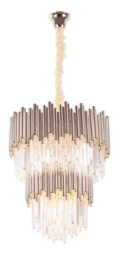 Prüfen Pendelleuchte Max Light Vogue P0283 Gold 16-flammig Metall Glas 60 cm