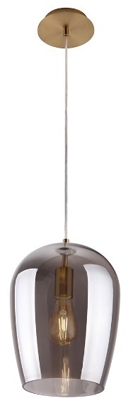 Prüfen Pendelleuchte Max Light Zimba P0301 Messing Rauchglas 24 cm Pendelleuchte Max Light Zimba P0301 Messing Rauchglas 24 cm