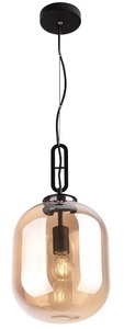 Pendelleuchte Max Light Honey P0297 amberfarbenes Glas schwarz 24 cm 0 Pendelleuchte Max Light Honey P0297 amberfarbenes Glas schwarz 24 cm small 0