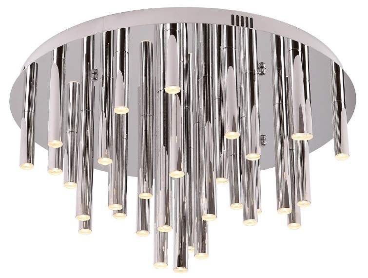 Prüfen Plafond Max Light Organic C0115D chrom LED 33W 60 cm dimmbar Plafond Max Light Organic C0115D chrom LED 33W 60 cm dimmbar