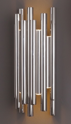 Prüfen Wandleuchte Max Light Organic Chrom LED 8W dimmbar W0186D