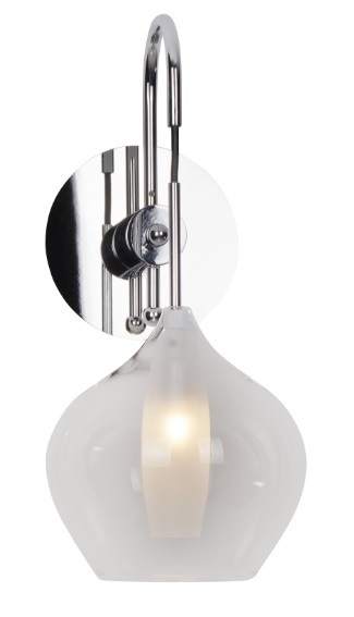 Prüfen Wandleuchte Max Light City W0248 Chrom Glas 1-flammig Wandleuchte Max Light City W0248 Chrom Glas 1-flammig