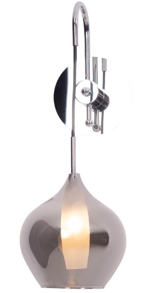 Prüfen Wandleuchte Max Light City W0249 Chrom Glas Metall 1-flammig 40 cm Wandleuchte Max Light City W0249 Chrom Glas Metall 1-flammig 40 cm