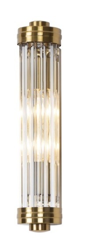 Prüfen Wandleuchte Max Light Florence W0240 Messing 2-flammig Art Deco Metall