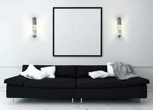 Prüfen Wandleuchte Max Light Florence Chrom 2-flammig Metall 40 cm W0241