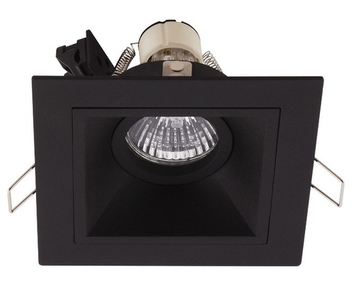 Prüfen Einbauleuchte Max Light HIT H0090 schwarz Metall GU10 11,5x11,5 cm
