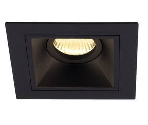 Einbauleuchte Max Light HIT H0090 schwarz Metall GU10 11,5x11,5 cm small 0