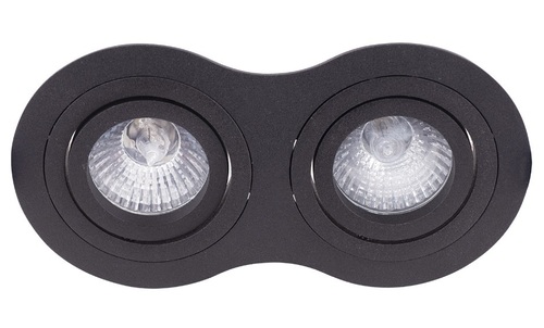 Prüfen Einbauleuchte Max Light Signal II H0087 schwarz 2-flammig GU10 Metall