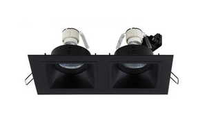 Einbauleuchte Max Light HIT II schwarz 2xGU10 Metall H0091 small 1