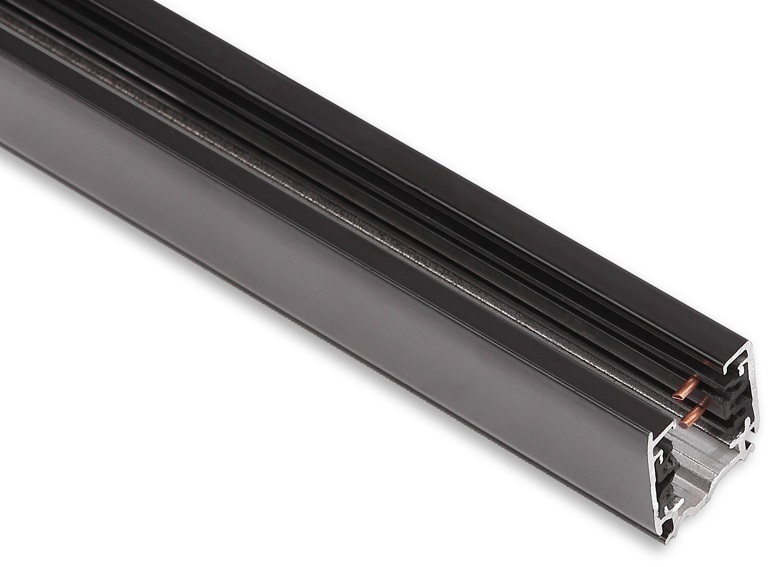 Prüfen 3-Phasen Stromschiene Max Light MAX 1 m schwarz Aluminium MHT1-100-BK 3-Phasen Stromschiene Max Light MAX 1 m schwarz Aluminium MHT1-100-BK