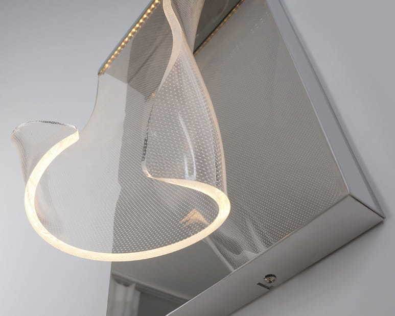 Aussicht Wandlampe Max Light Silk W0256 Chrom LED 40 cm Wandlampe Max Light Silk W0256 Chrom LED 40 cm