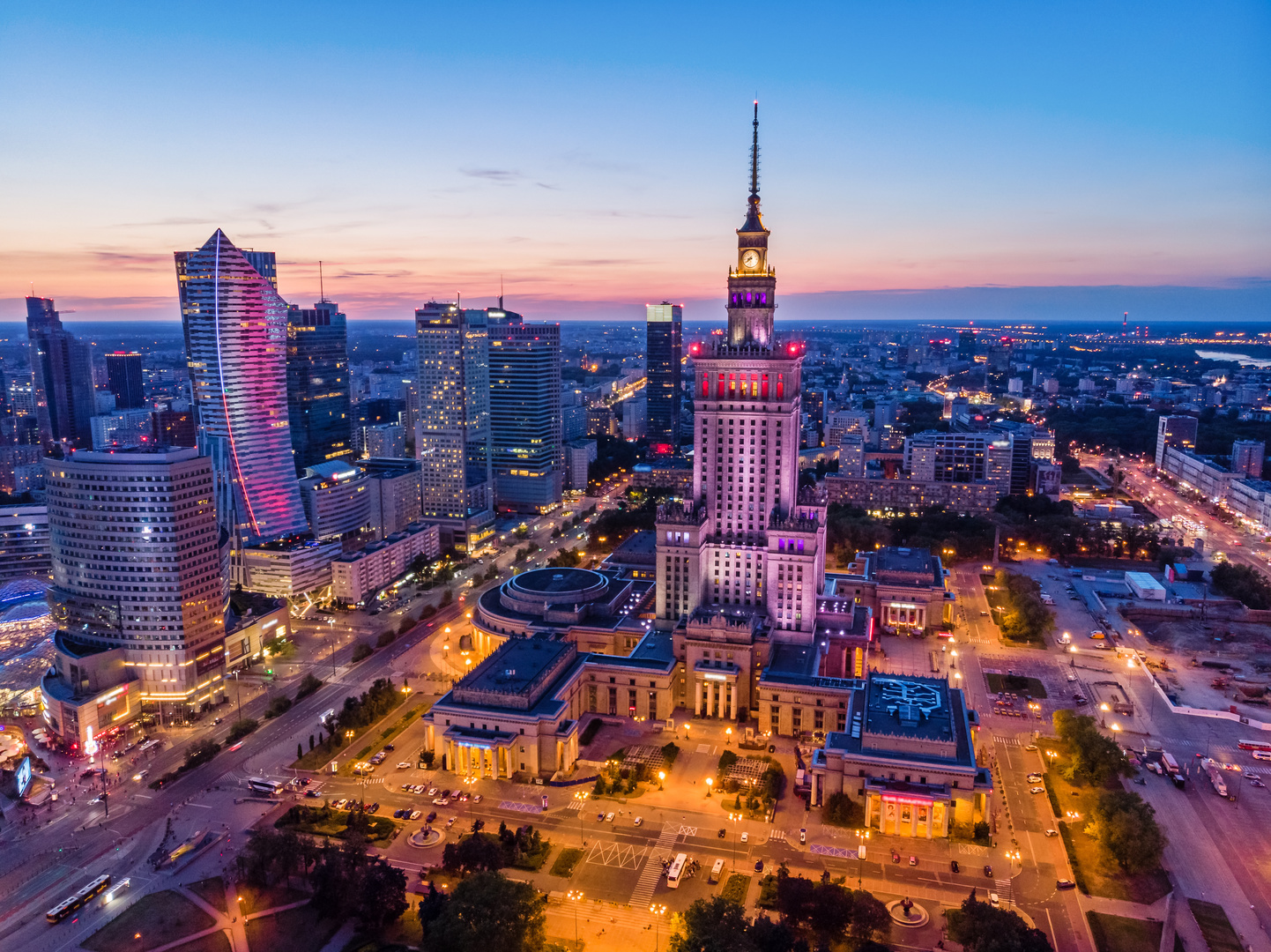 Fototapete Krakau Altstädter Ring, Marienkirche und die Tuchhalle