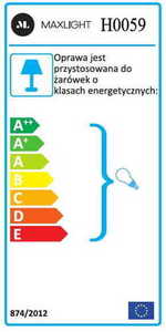 Einbauleuchte Max Light Matrix H0059 weiß Metall AR111 50W small 3