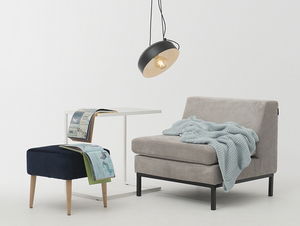 Hängelampe POPO FLAT L 1 - schwarz small 2
