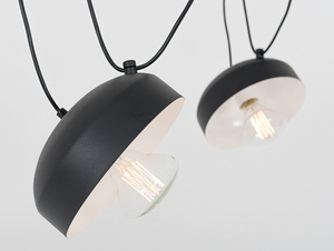 Hängelampe POPO FLAT 4 - schwarz small 4