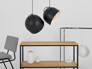 Hängelampe POPO L 2 - schwarz small 1