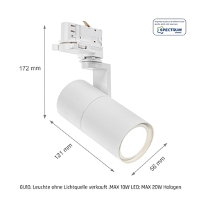 Reflektor Madara Mini Ii Gu10 3F Weiß small 6
