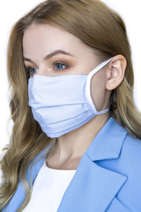 Sky - Hygienemaske, wiederverwendbar, 5 Baumwolle, blau small 4